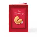 Illustrated Fortune Cookie Card - Custom Message