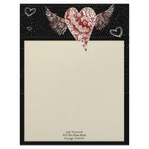 Illustrated Heart Letterhead
