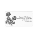 Illustrated Hydranges Address Label labels