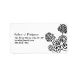 Illustrated Hydranges Address Label labels
