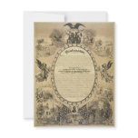 Illustrated Image of the Emancipation Proclamation Announcements