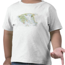 Illustrated map of Ancient Greece Tee Shirts