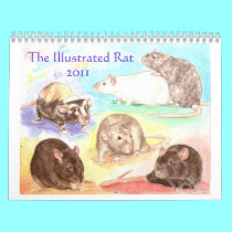 Illustrated Rat Portrait Calendar 2011 calendars