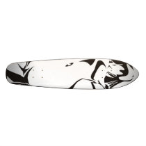 Illustrated Womens Body Long Board skateboards by TronRx Illustrated Womens Body Long Board skateboards