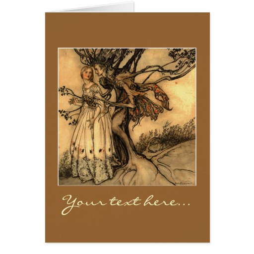 Illustration by Arthur Rackham Card