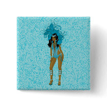 Illustration for carnival costume o las vegas show button
