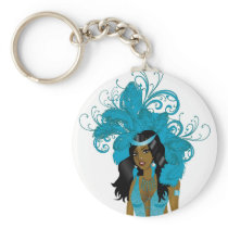 Illustration for carnival costume o las vegas show keychains