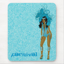 Illustration for carnival costume o las vegas show mouse pad
