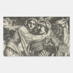 Illustration for The Ballad of Oriana Rectangular Sticker