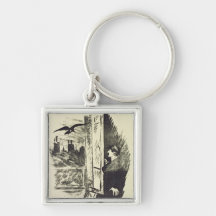 Illustration for 'The Raven' Keychains