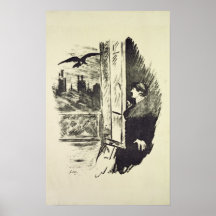 Illustration for 'The Raven' Poster