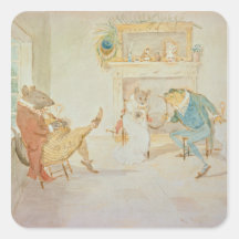 Illustration from 'A Frog He Would a Wooing Go' Stickers