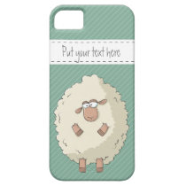 Illustration of a cute and funny giant sheep casemate cases