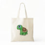 Illustration of a Cute Baby Turtle Canvas Bags Illustration of a Cute Baby Turtle Canvas Bags