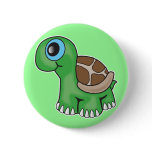 Illustration of a Cute Baby Turtle buttons