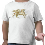 Illustration of a griffin statue tee shirts