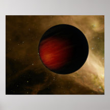 Illustration of a hot Jupiter called HD 149026b Print