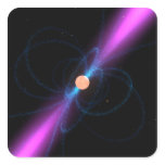 Illustration of a pulsar stickers