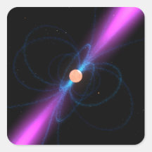 Illustration of a pulsar stickers