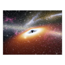 Illustration of a supermassive black hole