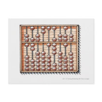 Illustration of abacus postcards