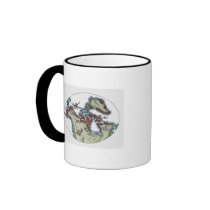 Illustration of Inuit territory Mugs