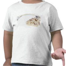 Illustration of Noah's ark with animals leaving Tshirts