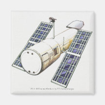 Illustration of satellite used for detecting fridge magnets