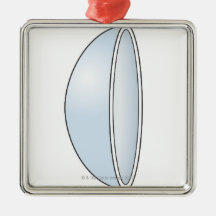Illustration of Soft Contact Lens Christmas Ornament