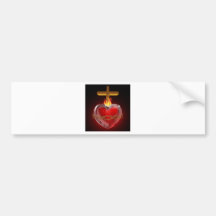 Illustration of the Sacred Heart Bumper Stickers