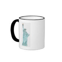 Illustration of the Statue of Liberty Coffee Mug