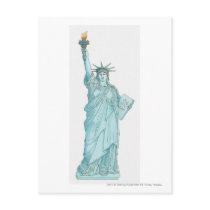 Illustration of the Statue of Liberty Post Card