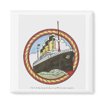 Illustration of Titanic Refrigerator Magnets