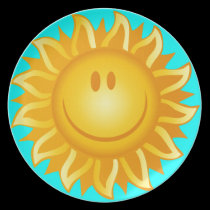 Illustration Smiling Sun plates