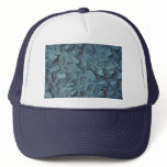 Illustrative Blue painted rock stucco hats