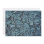Illustrative Blue painted rock stucco Invite
