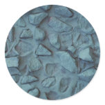 Illustrative Blue painted rock stucco Sticker