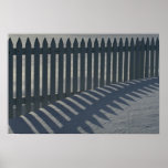 Illustrative Fence and shadow Poster