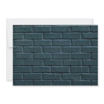 Illustrative Green painted brick wall Personalized Announcements