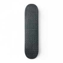 Illustrative Oxidized, thick metal screen Skate Board