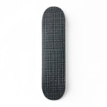 Illustrative Oxidized, thick metal screen Skate Board