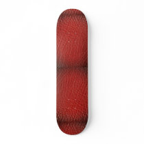 Illustrative Red leather texture Skateboard