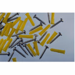 Illustrative Screws and yellow plugs Photo Cut Outs