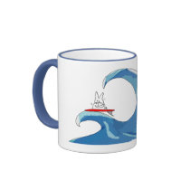 illysurfing, Surfing the Wave mugs by simmonsstummer illysurfing, Surfing the Wave mugs
