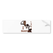 ILoveBasketball Shooter Bumper Stickers