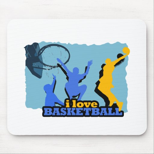 ILoveBasketball Throw It Down! Mouse Pads