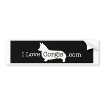ilovecorgis.com bumper sticker