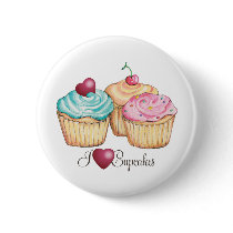 ILoveCupcakes Pinback Buttons