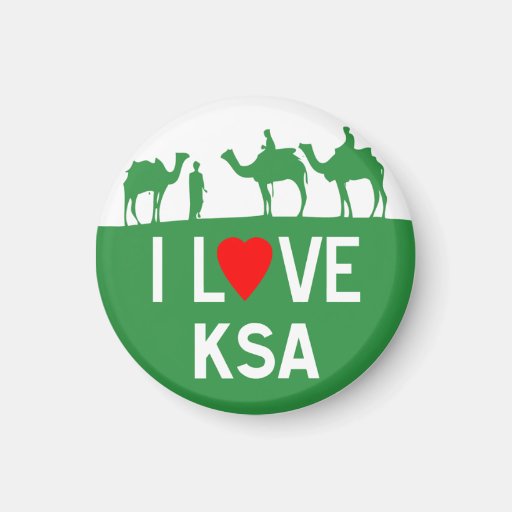 iLoveKSA Magnet