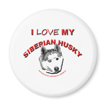 ILoveMy Sibe-SASHA Refrigerator Magnets